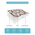 thumbnail image 5 of Quilts Full Size Bedding Set, Brown Boho Lightweight Quilted Comforter, Vintage Classic Bohemia Flower Textured Soft Reversible Bedspread Coverlet with Pillow Covers for All Season, 78" x 90", 5 of 7