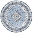 thumbnail image 2 of SAFAVIEH Bayside Sherwood Oriental Polyester Area Rug, Blue/Navy, 6'7" x 6'7" Round, 2 of 10