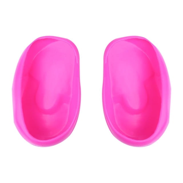 Nuevas Orejeras Silicona Orejeras Orejeras para Peluquería Resistentes A Ácidos Y Álcalis A Altas Temperaturas Resistentes A Tintes para Peluqueros (Rose Red)