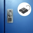 thumbnail image 3 of SHISUYAN Zinc Alloy Combination Lock Padlock 6 Outdoors Padlock Anti Theft Combination Lock, 3 of 8