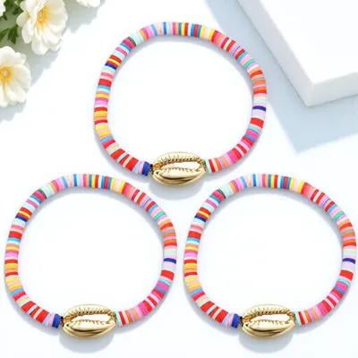 UPOUART 3Ud Brazaletes Coloridos De Estilo Hawaii Para Regalo Y