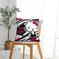 thumbnail image 4 of Hello Kitty Pillow Cover, Square Throw Pillow Cases For Couch Sofa Bed Living Room,Home Decorative, 18"X18", 4 of 9