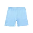 thumbnail image 4 of Tfken Kids Toddler Jean Shorts For Teen Girls Summer Elastic Waist Solid Color Slim Shorts Casual Trendy Daily Wear Children Soft Denim Shorts Blue, 4 of 6