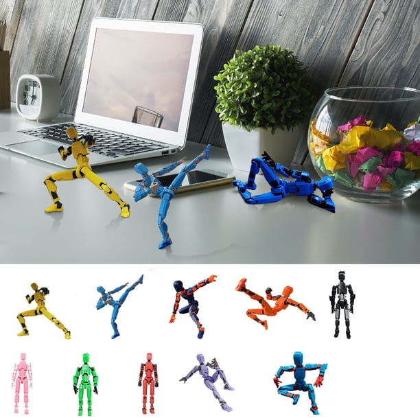 Figura de acción 13, figura de acción T13 impresa en 3D con múltiples articulaciones móviles, figuras de acción de muñeco de robot articulado Lucky 13, regalos de San Valentín para él