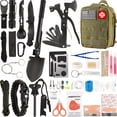 thumbnail image 2 of 137/170Pcs Survival Kit & First Aid Kit All in One, Upgraded MOLLE Emergency Gear with Axe, Shovel, Knife, Lantern, Camping Accessories for Men, Hiking, Hunting, Fishing, Outdoor Adventure, 2 of 11