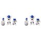 thumbnail image 1 of 6X Figuras de Astronauta Nórdico Modelo de Resina Mini Adornos de Mesa Sala de Estar Azul Estrellado, 1 of 10