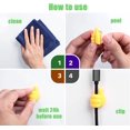 thumbnail image 5 of 16 pcs Reusable self Adhesive Cord Holder for Desk, Phone Holder USB Cable Clips for Wall, Charger Cord Holder, Hanger Hooks for Bathroom, Cute Cord Organizer Clip, 5 of 5