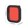 thumbnail image 4 of Action Camera Filter Lightweight Portable ABS Diving Lens Filter With Rope For  8 Action Camera Waterproof Shell, 4 of 8