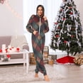 thumbnail image 7 of FORMRS Onesies Pajama for Adults Unisex Hoodie Winter Jumpsuit One Piece Sleepwear, Sizes S-2XL, Red Tartan Pattern, 7 of 7