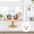 thumbnail image 4 of Sparsain 1 Set Simple Wooden Wedding Cake Stand with Glass Cover, 4 of 6