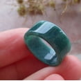 thumbnail image 6 of 2 Pcs Certified Icy Green Burma 100% Natural A JADE Jadeite Rectangle RING USA. 5.25 & 4.75 RING  662633 TN, 6 of 13