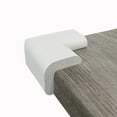 thumbnail image 3 of (4 pack) KidKusion Foam Rubber Corner Guards, for Sharp Corners, Table, Desk, 4.0 CT, White, Toddler, 3 of 6