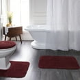 thumbnail image 4 of Mainstays Basic 2 Piece Bath Rug Set, 19.5" x 32" & 23" x 38", Merlot, 4 of 4