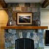 Storied Boards Reclaimed Oak Industrial Fireplace Shelf Mantel