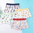 thumbnail image 2 of TOWED22 Toddler Boxer Briefs Cotton Boys Underwear Kids Underpants Size 3-12Years (Pack of 4)(Blue,12-14 Y), 2 of 9