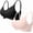 Black+Skin, variant on 2 Pack Bras for Women, Seamless Jelly Bras No Underwire Supportive Wireless Push Up Full Coverage Bra