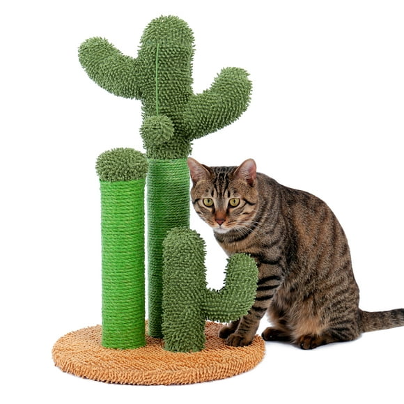 PAWZ Road 29" Cactus Cat Scratching Posts Sisal Cat Scratcher Brown Large