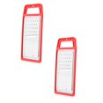 thumbnail image 1 of Oleegame 2PC Handheld Stainless Steel Cheese Grater For Kitchen Garlic Ginger Planer Red, 1 of 2