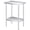 Silver, variant on Stainless Steel Prep Table, 24 x 36 Inches, with Adjustable Undershelf and 4 Caster Wheels, Commercial Heavy Duty Table with Adjustable Under Shelf for Outdoor Use,Restaurants,Hotels,Works