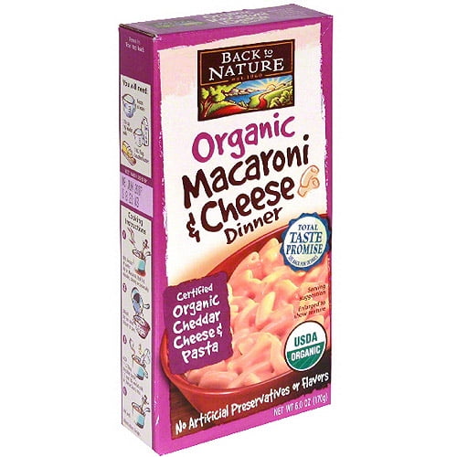 Back To Nature Organic Macaroni Cheese Pasta 6 Oz Pack Of 12 Walmart Com