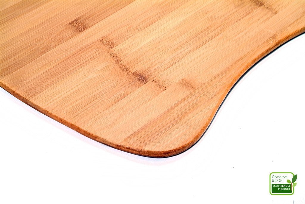 Bamboo Laptop Lap Desk of Extra Large SizeNatural Bamboo Lapdesk Surface with