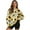 Sunflower Bee, variant on Xoenoiee Sunflower Bee Print Womens Oversized Sweatshirts Crew Neck Pullover Long Sleeve Tops with Pockets Split Fall Fashion Outfits 2025 Clothes, Size S