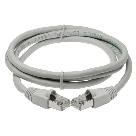 SF Cable Cat6A Shielded (STP) Ethernet Cable, 2 feet - Gray