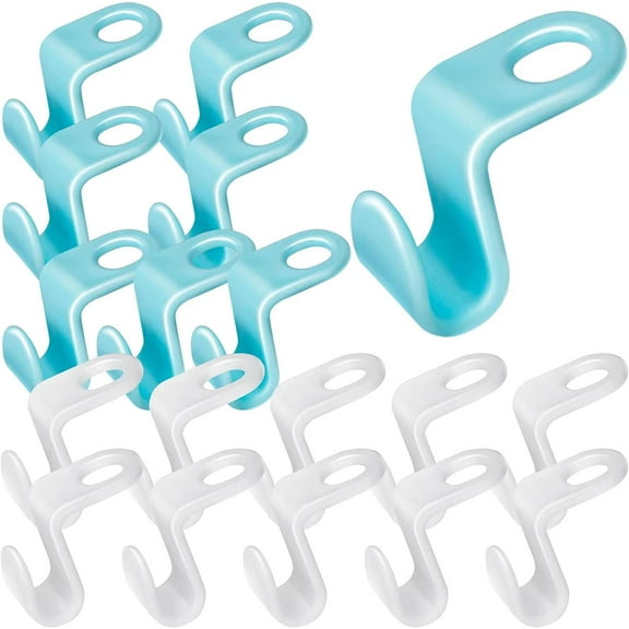 Hanger Hook 50PCS Clothes Hanger Connector Hooks Space Saving Coat Hangers Clip Multi-Layer Stackable Hanger Connecting Hooks for Wardrobe