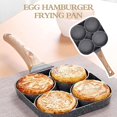 thumbnail image 2 of 4 Containers Pancake Pan Mold For Eggs Hamburger Breakfast Pancake Cooking Pan with Handle, Egg Frying Pan, Aluminum Egg Cooking Pan, Compatible with Gas Stove, Induction Cooker & Radiant Cooker, 2 of 6