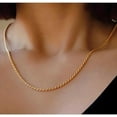 thumbnail image 4 of 14K Solid Yellow Gold Twisted Rope Chain Necklace, Diamond Cut Classic Chain, 1.5mm,2mm,3.2mm and 4.2mm Gift for Men & Women (Available in 16 to 36 Inch Lengths), 4 of 5