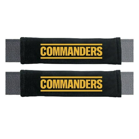 Fanmats Washington Commanders NFL Embroidered Seatbelt Pad Set – 2 Pieces