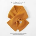 thumbnail image 2 of Solid Color Knitted Scarf Soft Winter Fashion Elegant Warm Feel Wrap Shawl For Ladies Daily Wear,Size:One Size, 2 of 5