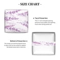 thumbnail image 5 of Sikiie Lavender Flowers Leather Tissue Box Cover Square, tissue box holder, Tissue Box with Bottom Belt-5.2”x5.2”x5.2”, 5 of 7