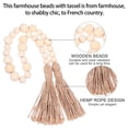 thumbnail image 3 of KHBUAB 1Pack Wooden Bead Garland with Tassels in Timber for French Country Home Decor and Photo Props, 3 of 8
