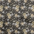 thumbnail image 1 of oneOone Polyester Spandex Brown Fabric Floral Retro Craft Projects Decor Fabric Printed By The Yard 56 Inch Wide, 1 of 5