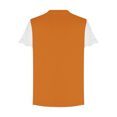 thumbnail image 5 of iHengLiXing Summer Tops for Womens Dressy Casual Fashion Woman Casual-Neck Vintage Solid Mesh Blouse Short Sleeve T-Shirt Summer Orange L, 5 of 7