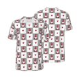 thumbnail image 6 of Rocae Gnomes and Hearts for Breathable Men's Baseball T-Shirt Fashionable Casual Baseball Jersey, Moisture-wicking Sportswear Large, 6 of 9