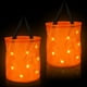 thumbnail image 1 of 2 bolsas de dulces de Halloween con luz LED, bolsas de dulces para fiestas de Halloween, cubo de dulces luminoso, reutilizable, multiusos para niños, suministros de Halloween (naranja) JAMW Sencillez, 1 of 5