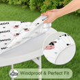 thumbnail image 5 of White Cow Colorful Moo Pattern Round Fitted Tablecloth with Elastic Edge,Dining Table Cover Waterproof,Outdoor Round Tablecloth for Camping,Dining,Indoor and Outdoor, 5 of 7