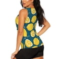 thumbnail image 3 of Easygdp Citron pour Débardeur d'Entraînement pour Femmes, Haut de Course, Chandail de Randonnée, Séchage Rapide pour la Course, Yoga, Randonnée-Xx-Grand, 3 of 7