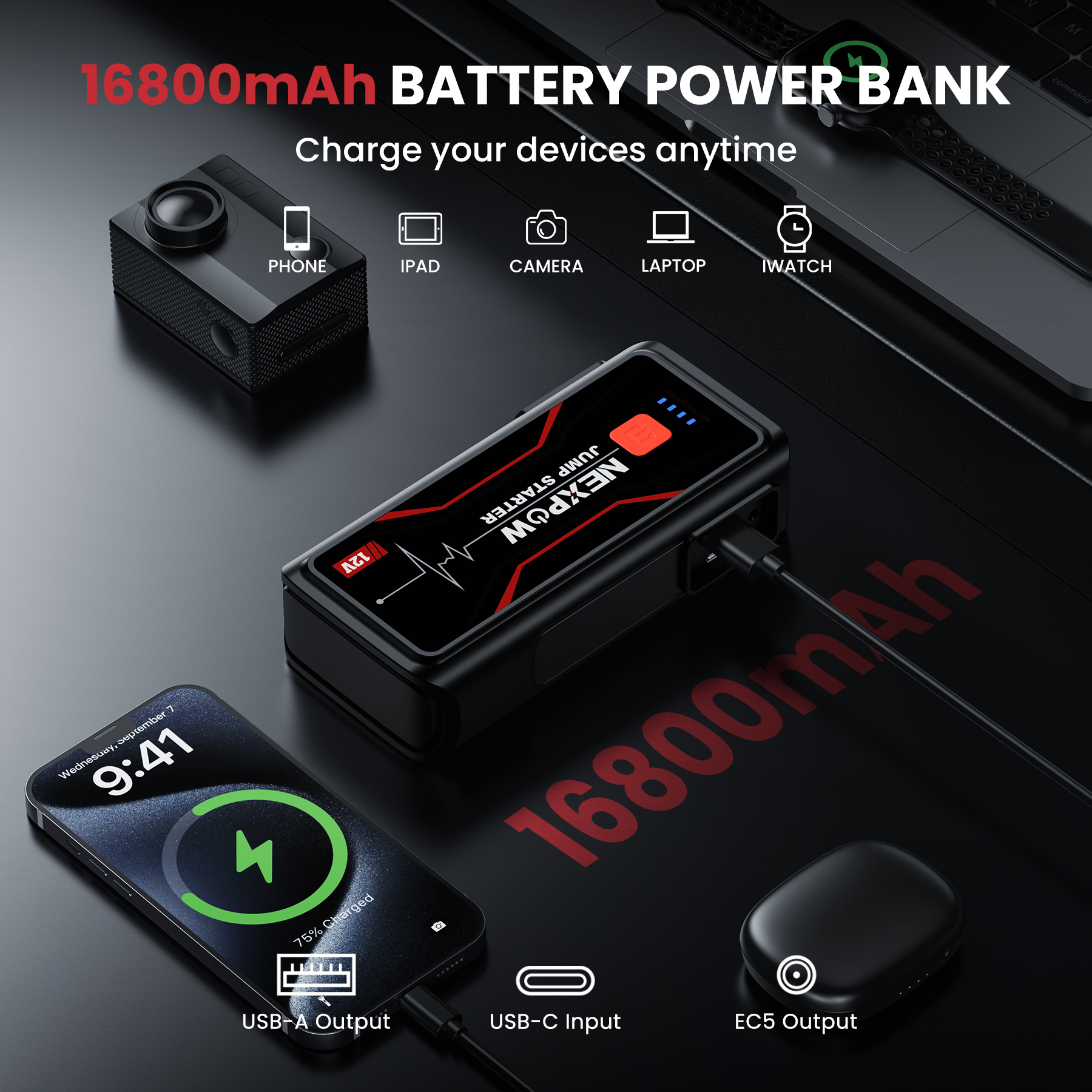 Nexpow Q2 3000A Portable Jump Starter photo 7