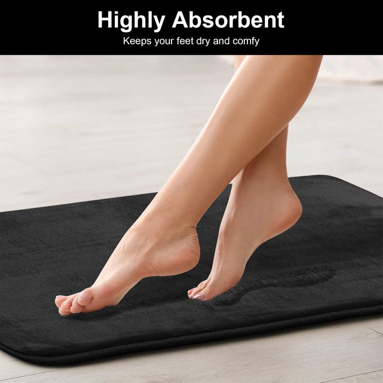 Semfri 3-Piece Memory Foam Bathroom Rug Set photo 8
