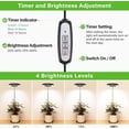thumbnail image 4 of Plant Grow Light Full Spectrum Plant Light for Indoor Plants Brightness Adjustable LED Growing Lamp with Auto On/Off Timer H/H/H Height Adjustable Ideal for Tall Plants of, 4 of 7