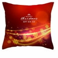 thumbnail image 2 of ZToonmas Christmas Decorative Pillow Cases - Festive Red & Gold Holiday Throw Pillow Covers Christmas Cotton Linen Throw Case Cushion Cover Home Sofa Decor, 2 of 2
