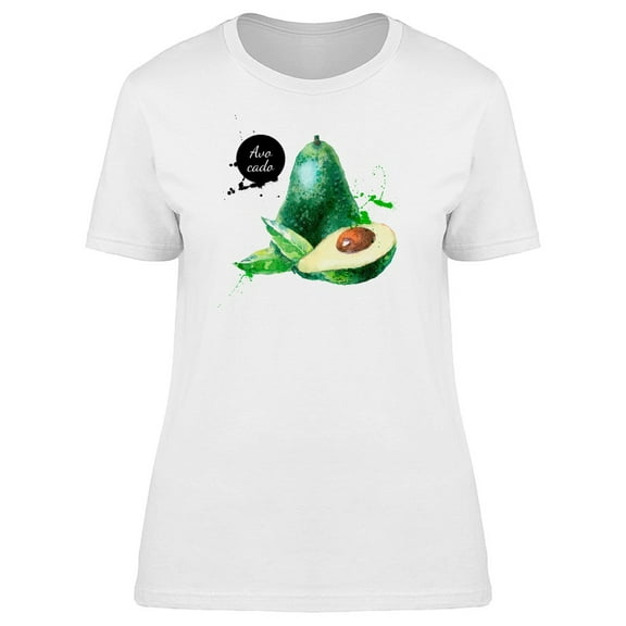 Cool Watercolor Avocado Tee Women's -Image by Shutterstock