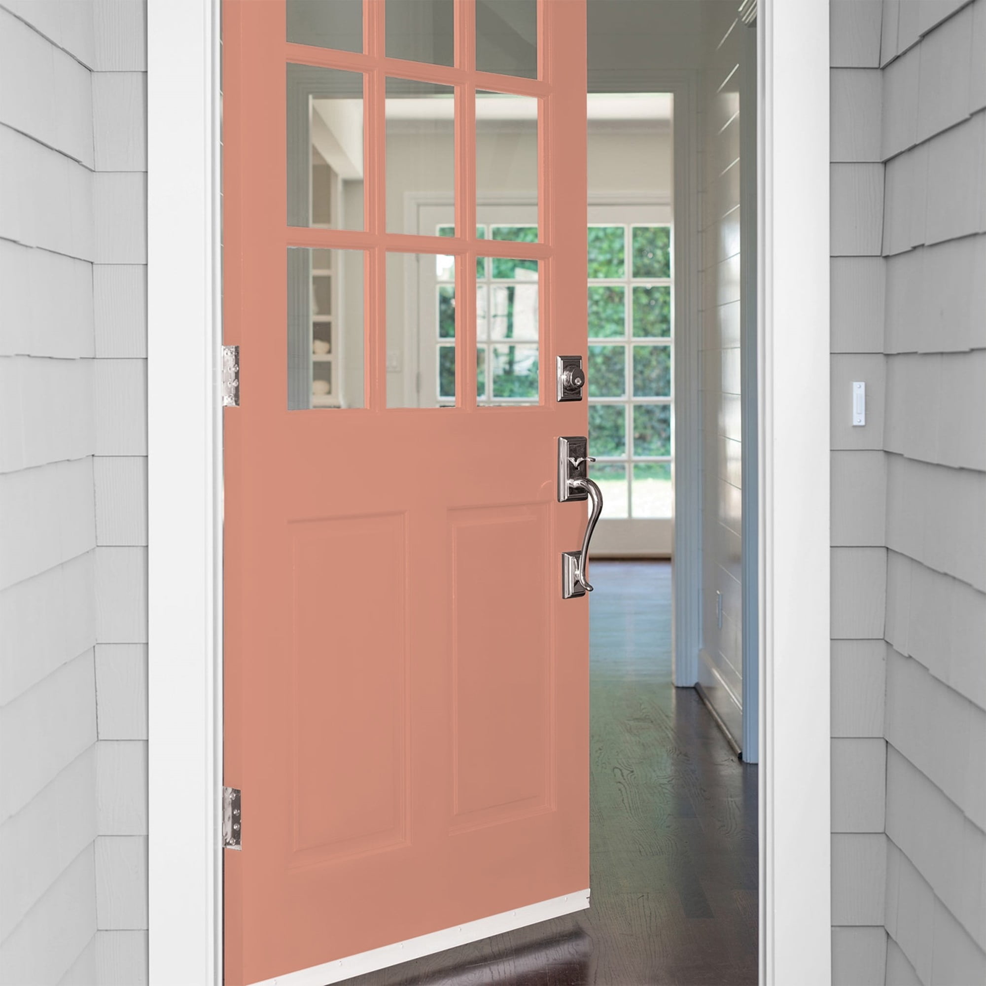 Glidden Fundamentals Orange Essential / Orange, Semi-Gloss Exterior Paint, 5 Gallon