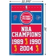 thumbnail image 3 of NBA Detroit Pistons - Champions 17 Wall Poster, 22.375" x 34", 3 of 4