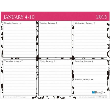 Blue Sky Analeis Weekly 10" x 8" Planning Pad
