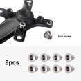 thumbnail image 1 of Tornillos de bloqueo Amonsee 8 Unidades Acero Plata Crankset Monolock, 1 of 8