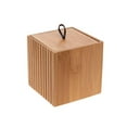 thumbnail image 1 of Bath Bliss 10026-NATURAL Small Square Oslo Bamboo Storage Jar, Natural, 1 of 1
